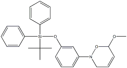 3,6-Dihydro-2-[3-[(tert-butyldiphenylsilyl)oxy]phenyl]-6-methoxy-2H-1,2-oxazine Struktur