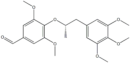 3,5-Dimethoxy-4-[[(S)-3-(3,4,5-trimethoxyphenyl)propan-2-yl]oxy]benzaldehyde Struktur