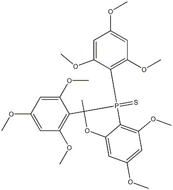 Tris(2,4,6-trimethoxyphenyl)phosphine sulfide Struktur