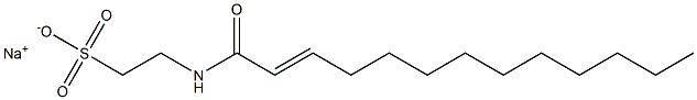 N-(2-Tridecenoyl)taurine sodium salt Struktur