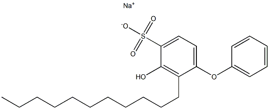 3-Hydroxy-2-undecyl[oxybisbenzene]-4-sulfonic acid sodium salt Struktur