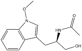 3-[(R)-2-(Acetylamino)-3-hydroxypropyl]-1-methoxy-1H-indole Struktur