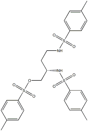 (-)-N,N'-[(S)-1-(p-Toluenesulfonyloxymethyl)trimethylene]bis(p-toluenesulfonamide) Struktur