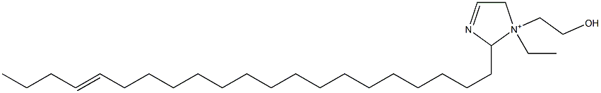 1-Ethyl-2-(17-henicosenyl)-1-(2-hydroxyethyl)-3-imidazoline-1-ium Struktur