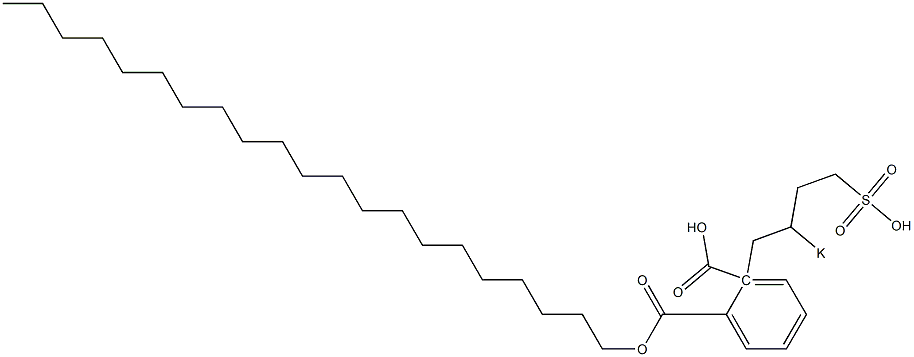 Phthalic acid 1-henicosyl 2-(2-potassiosulfobutyl) ester Struktur