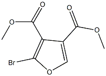 2-Bromofuran-3,4-dicarboxylic acid dimethyl ester Struktur