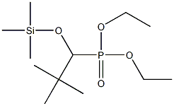 [1-[(Trimethylsilyl)oxy]-2,2-dimethylpropyl]phosphonic acid diethyl ester Struktur