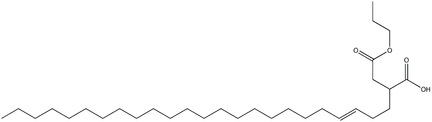 2-(3-Tetracosenyl)succinic acid 1-hydrogen 4-propyl ester Struktur