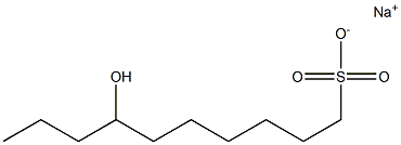 7-Hydroxydecane-1-sulfonic acid sodium salt Struktur