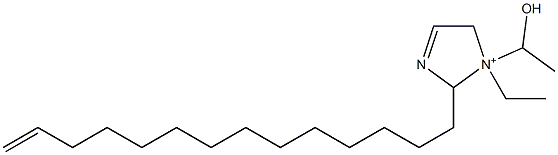 1-Ethyl-1-(1-hydroxyethyl)-2-(13-tetradecenyl)-3-imidazoline-1-ium Struktur