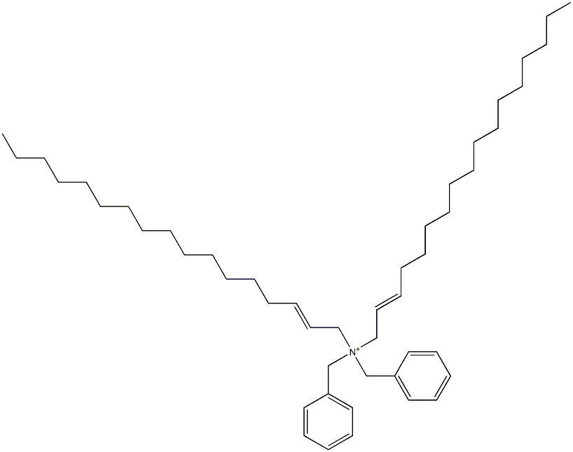 Di(2-heptadecenyl)dibenzylaminium Struktur