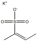 2-Butene-2-sulfonic acid potassium salt Struktur