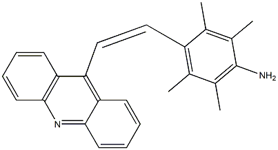 4-[(Z)-2-(Acridin-9-yl)ethenyl]-2,3,5,6-tetramethylaniline Struktur