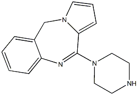 11-(Piperazin-1-yl)-5H-pyrrolo[2,1-c][1,4]benzodiazepine Struktur