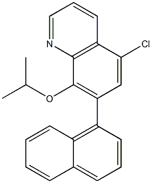 5-Chloro-8-(isopropyloxy)-7-(1-naphtyl)quinoline Struktur