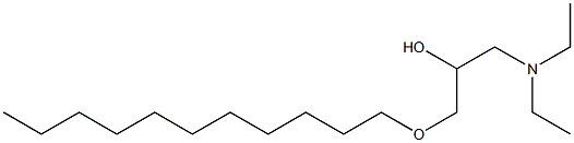 1-Diethylamino-3-undecyloxy-2-propanol Struktur