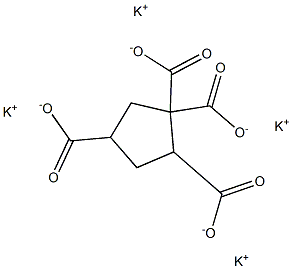 1,1,2,4-Cyclopentanetetracarboxylic acid tetrapotassium salt Struktur