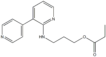 Propionic acid 3-[(3,4'-bipyridin-6-yl)amino]propyl ester Struktur