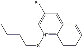 1-Butylthio-3-bromoquinolinium Struktur