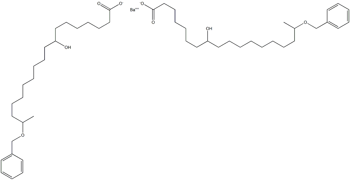 Bis(17-benzyloxy-8-hydroxystearic acid)barium salt Struktur