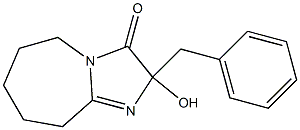 2-Hydroxy-2-benzyl-6,7,8,9-tetrahydro-5H-imidazo[1,2-a]azepin-3(2H)-one Struktur