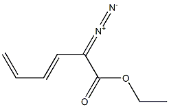 (3E)-2-Diazo-3,5-hexadienoic acid ethyl ester Struktur