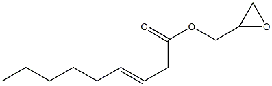 3-Nonenoic acid (oxiran-2-yl)methyl ester Struktur