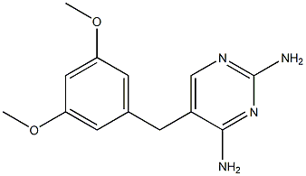 5-(3,5-Dimethoxybenzyl)-2,4-pyrimidinediamine Struktur