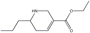 1,2,5,6-Tetrahydro-6-propylpyridine-3-carboxylic acid ethyl ester Struktur