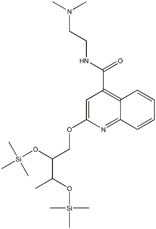 2-[2,3-Di(trimethylsilyloxy)butoxy]-N-[2-(dimethylamino)ethyl]-4-quinolinecarboxamide Struktur