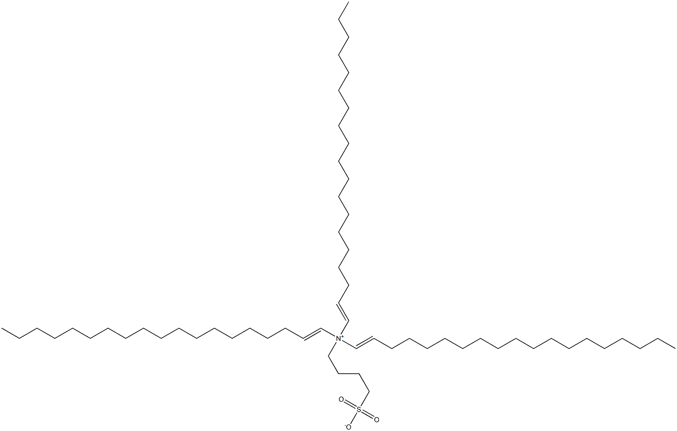 N,N-Di(1-nonadecenyl)-N-(4-sulfonatobutyl)-1-nonadecen-1-aminium Struktur