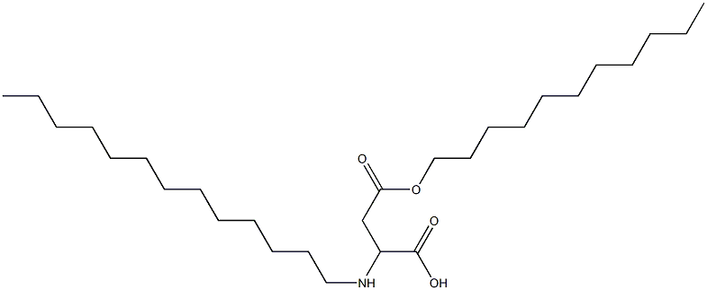 2-Tridecylamino-3-(undecyloxycarbonyl)propionic acid Struktur