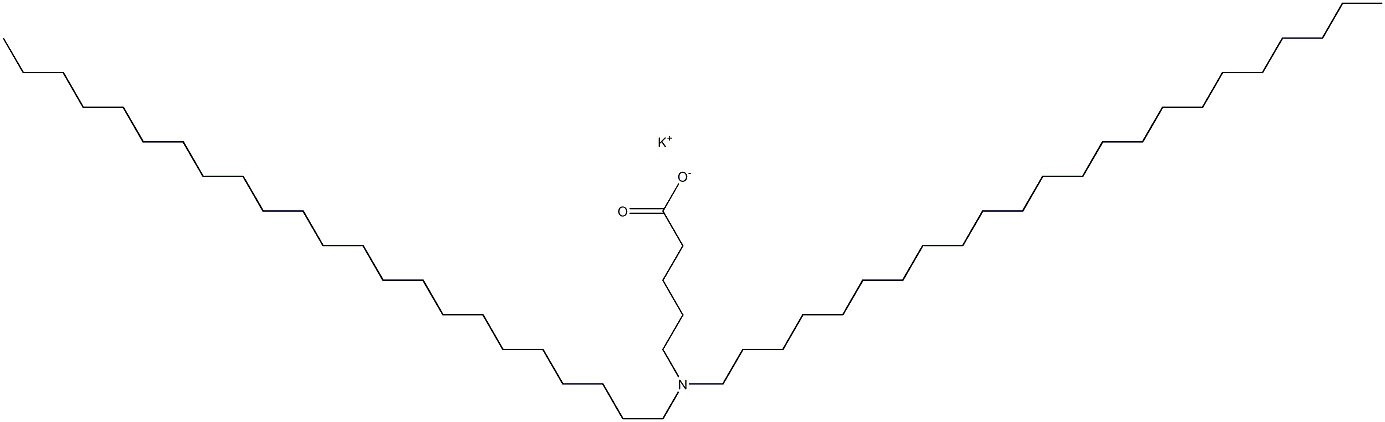 5-(Ditricosylamino)valeric acid potassium salt Struktur