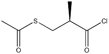 Thioacetic acid S-[(R)-3-chloro-2-methyl-3-oxopropyl] ester Struktur