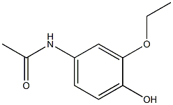 N-(3-Ethoxy-4-hydroxyphenyl)acetamide Struktur