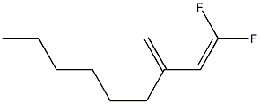 1,1-Difluoro-3-methylene-1-nonene Struktur