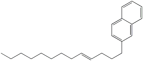 2-(4-Tridecenyl)naphthalene Struktur