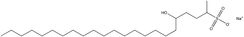 5-Hydroxytricosane-2-sulfonic acid sodium salt Struktur