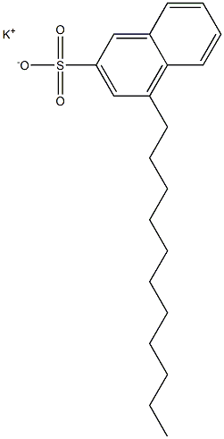 4-Undecyl-2-naphthalenesulfonic acid potassium salt Struktur