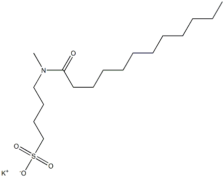 4-(N-Lauroyl-N-methylamino)-1-butanesulfonic acid potassium salt Struktur