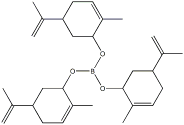 Boric acid tris(p-mentha-6(1),8-dien-2-yl) ester Struktur