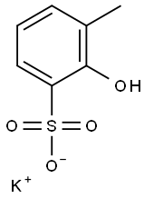 2-Hydroxy-3-methylbenzenesulfonic acid potassium salt Struktur