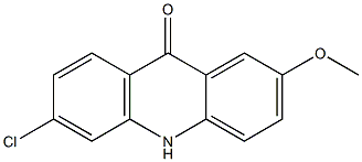 6-Chloro-2-methoxyacridin-9(10H)-one Struktur