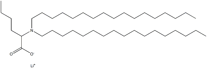 2-(Diheptadecylamino)hexanoic acid lithium salt Struktur