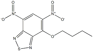 4-Butoxy-5,7-dinitro-2,1,3-benzothiadiazole Struktur