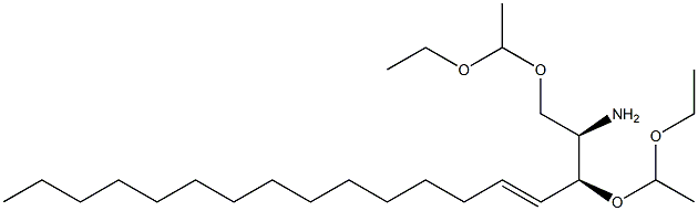 (2R,3S,4E)-1,3-Bis(1-ethoxyethoxy)-4-octadecen-2-amine Struktur