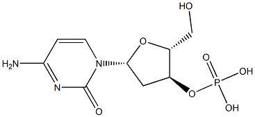 2'-Deoxycytidine-3'-phosphoric acid Struktur