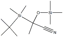 2-(tert-Butyldimethylsilyl)-2-(trimethylsilyloxy)propionitrile Struktur