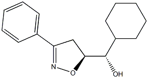 (5S)-5-[(S)-Cyclohexylhydroxymethyl]-3-phenyl-2-isoxazoline Struktur