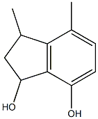 3,4-Dimethylindane-1,7-diol Struktur